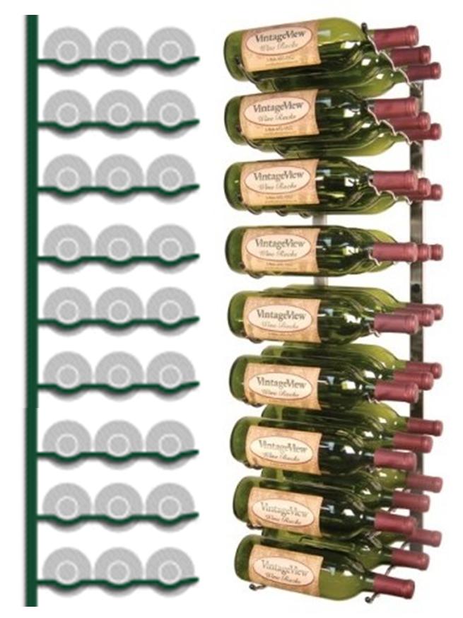 Wall Mounted Wine Rack 27 Bottles - Wrought Iron Wall Mounted Wine Racks Uk