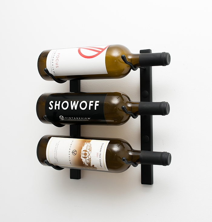 Wall Mounted Wine Rack 3 Bottles, Wooden Wall Mounted Wine Racks Uk