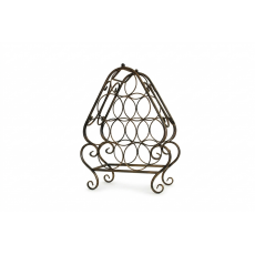 8 bottle metal wine rack