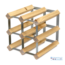 Classic 6 bottle wine rack ready assembled