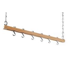 Single bar Hevea wood hanging rack
