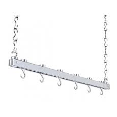 Single bar chrome hanging rack