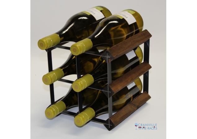 Classic 6 bottle wine rack ready assembled image