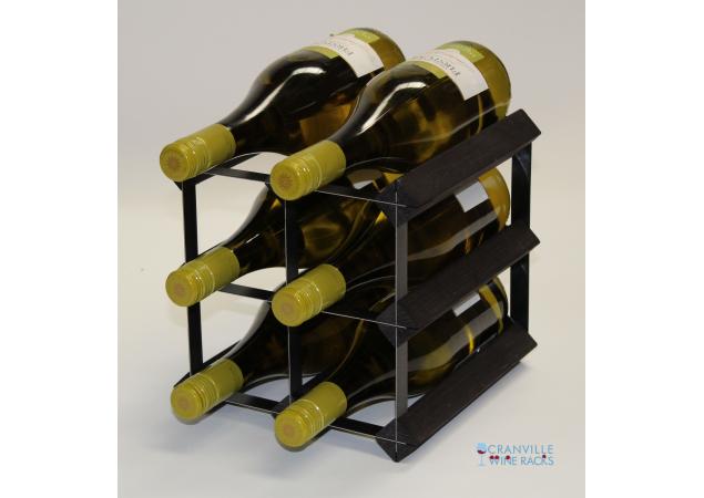 Classic 6 bottle wine rack ready assembled image