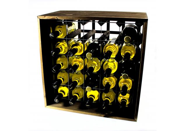 wine rack cube 25 bottles