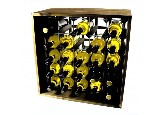 wine rack cube 25 bottles
