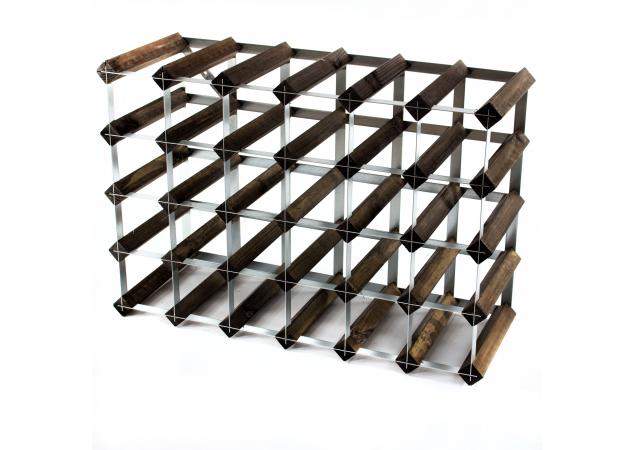Classic half bottle wine rack 30 spaces (6x4) ready assembled image
