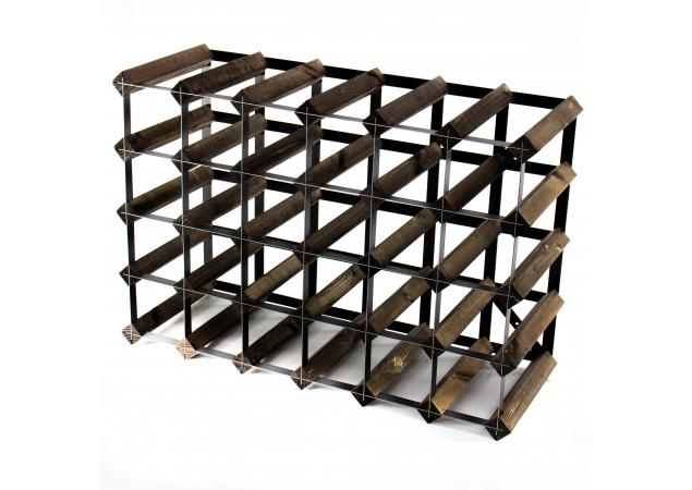 Classic half bottle wine rack 30 spaces (6x4) ready assembled image