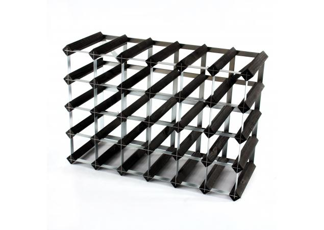 Classic half bottle wine rack 30 spaces (6x4) ready assembled image