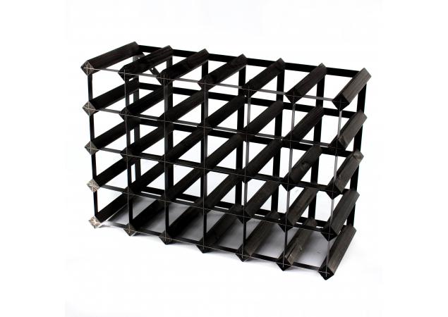 Classic half bottle wine rack 30 spaces (6x4) ready assembled image