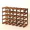 Classic half bottle wine rack 30 spaces (6x4) ready assembled image