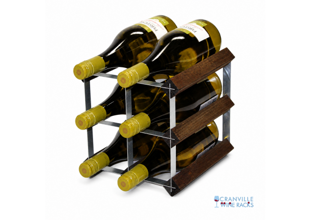 Classic 6 bottle wine rack ready assembled image