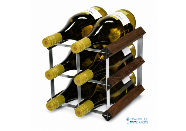 Classic 6 bottle wine rack ready assembled image