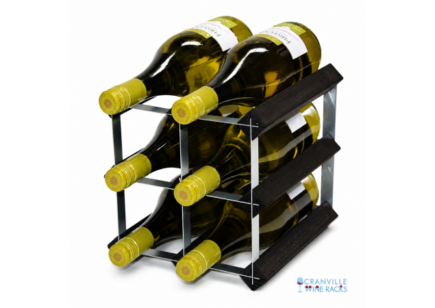 Classic 6 bottle wine rack ready assembled image