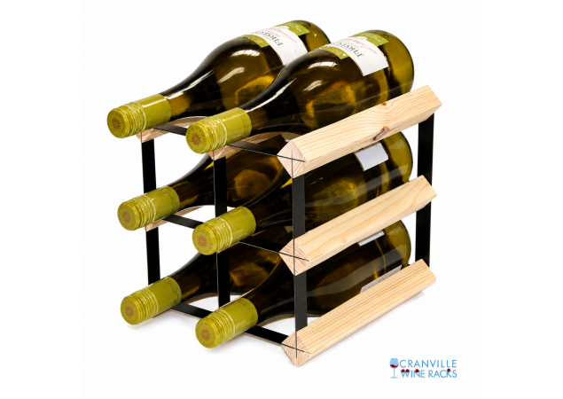 Classic 6 bottle wine rack ready assembled image
