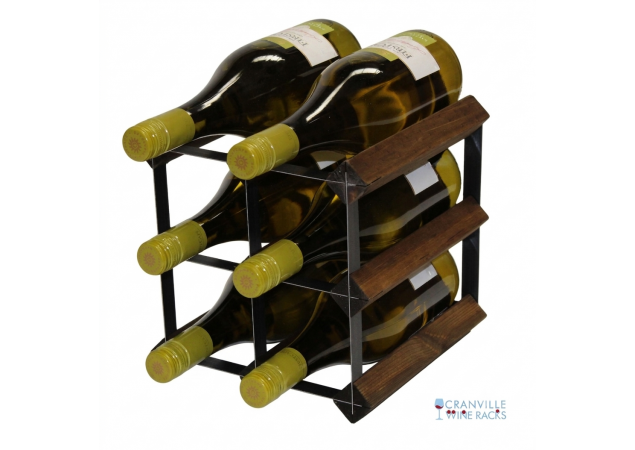 Classic 6 bottle wine rack ready assembled image