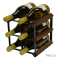 Classic 6 bottle wine rack ready assembled image