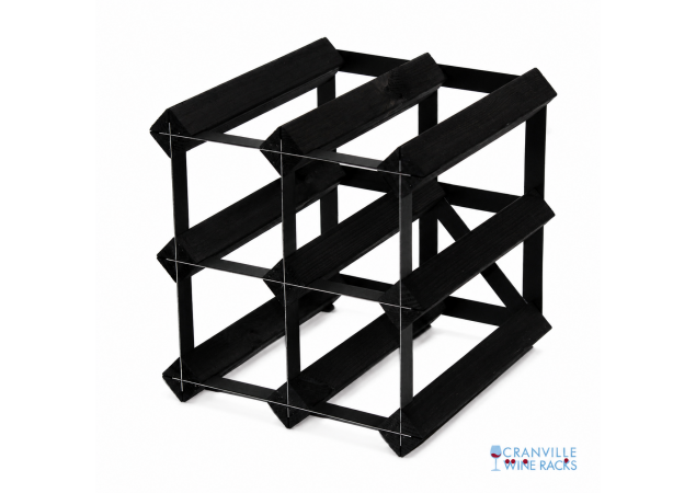 Classic 6 bottle wine rack ready assembled image