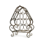8 bottle metal wine rack image