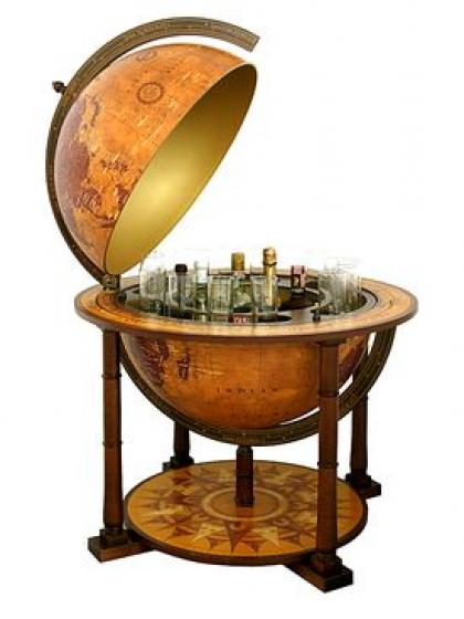 Art810 Globe Drinks Cabinet Cranville Wine Racks