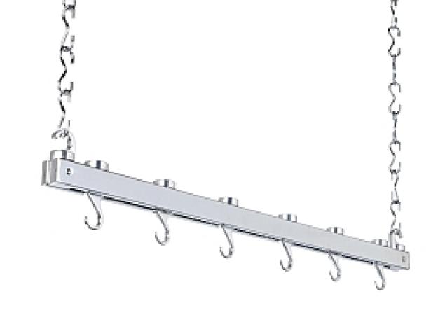 Single bar chrome hanging rack image