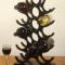 15 Bottle solid aluminum wine rack in a gloss / satin black finish image