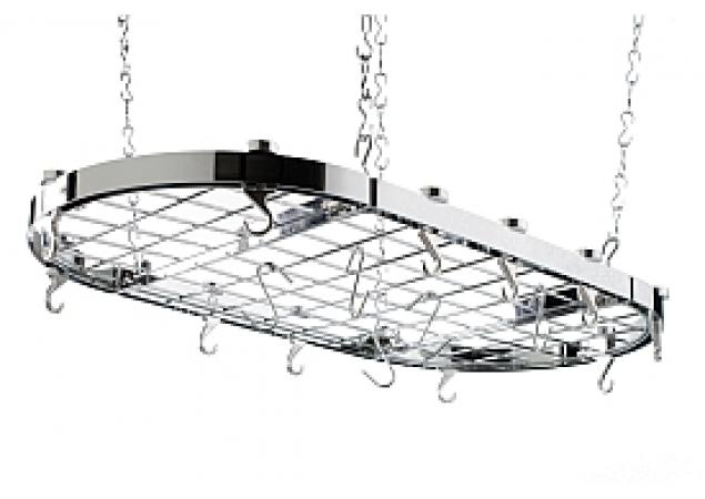 Oval chrome hanging rack image