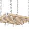 Rectangular all Hevea wood hanging rack image