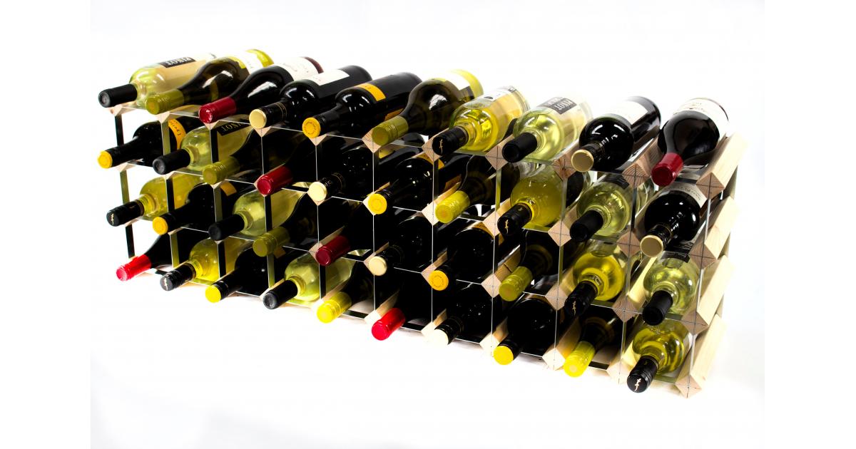 30/40 Bottle Cupboard Top Pine Wine Rack Cranville Wine Racks