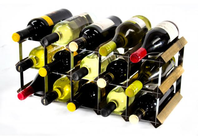 Classic 15 bottle wine rack ready assembled image