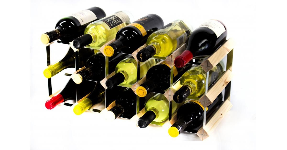 Classic 15 Bottle Wine Rack – Fully Built and Ready