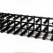 Classic 20 /30 bottle cupboard top black stained wood and black metal wine rack ready assembled image
