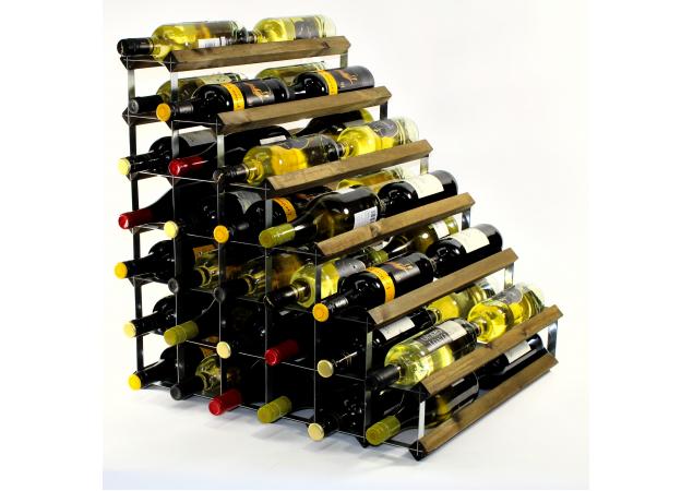 Double depth 54 bottle understairs wine rack image