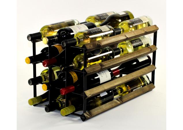 Double depth 24 bottle wine rack image