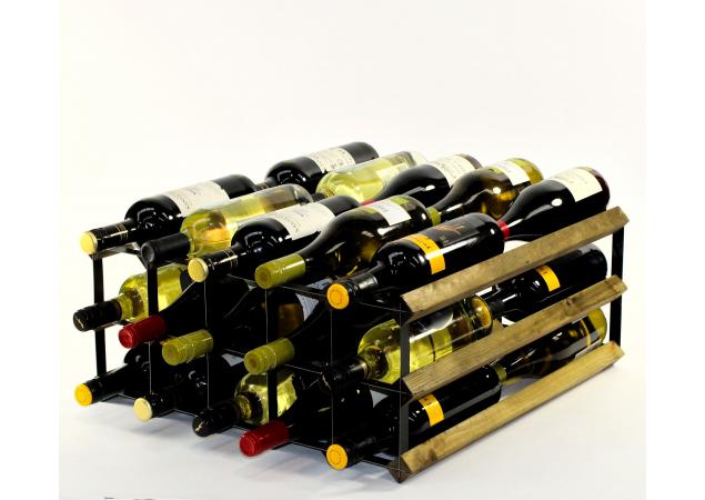 Double depth 30 bottle wine rack image