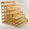 Double depth 54 bottle understairs wine rack - Pine wood - Galvanised metal image